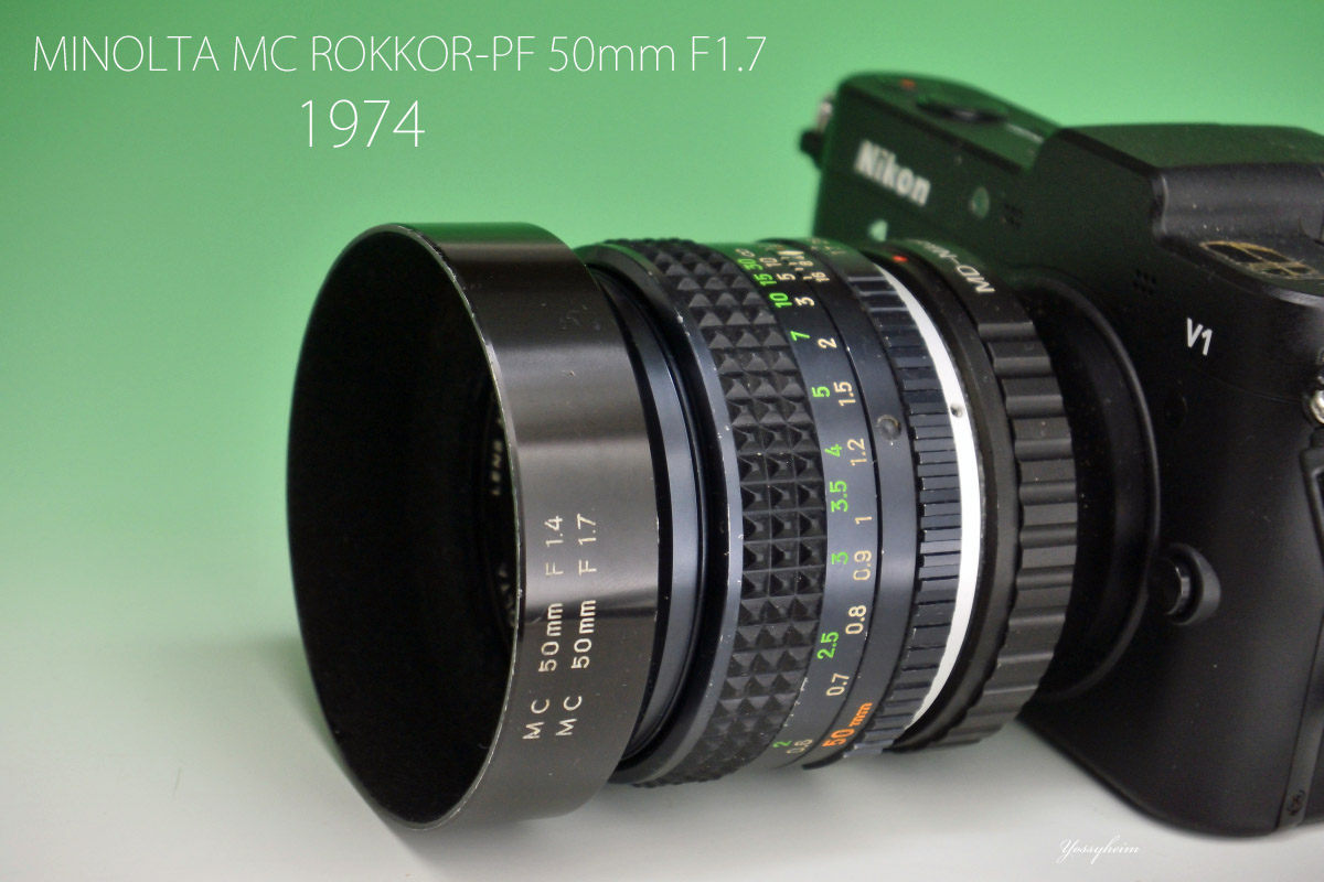 ミノルタ「MINOLTA MC ROKKOR-PF 50mm f1.7」分解・清掃・作例 ...
