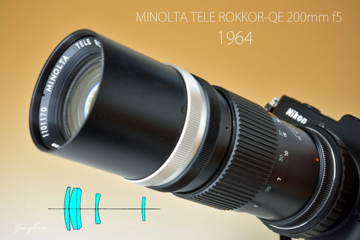 MINOLTA TELE ROKKOR-QE 200mm f5