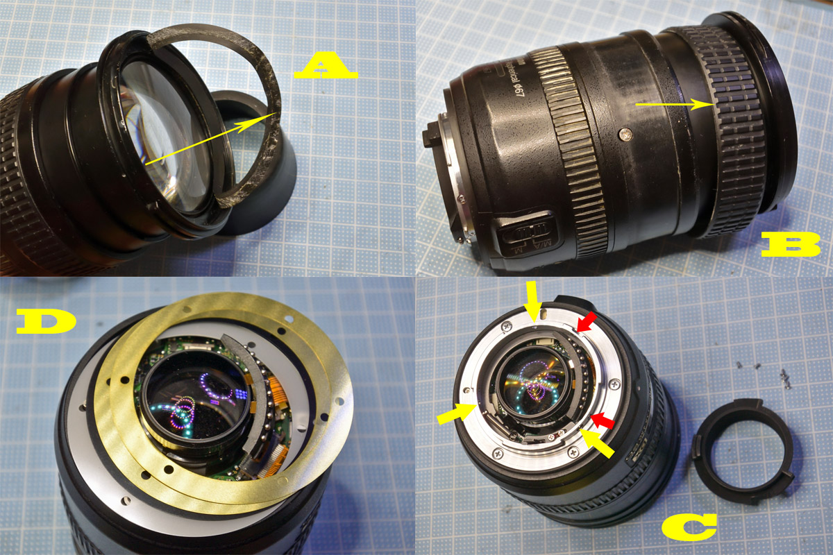 ニコン「AF-S DX Zoom-Nikkor 18-70mm f/3.5-4.5G IF-ED」分解・清掃 ...