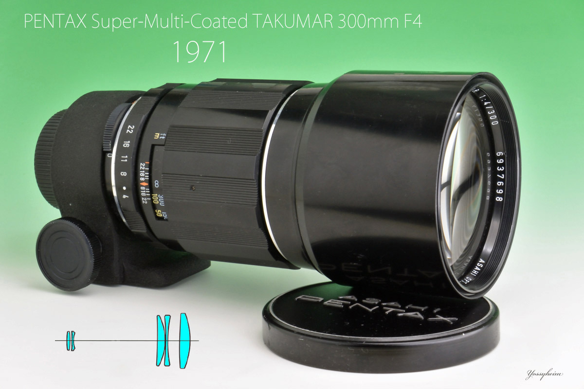 ペンタックス「Super-Multi-Coated TAKUMAR 300mm F4」分解・清掃