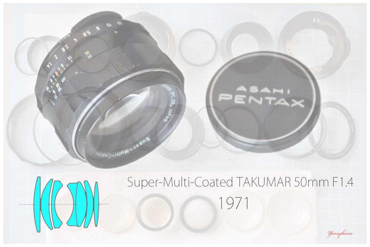 アサヒペンタックス「Super-Multi-Coated TAKUMAR 50mm f1.4」 分解・清掃・作例 ヨッシーハイム