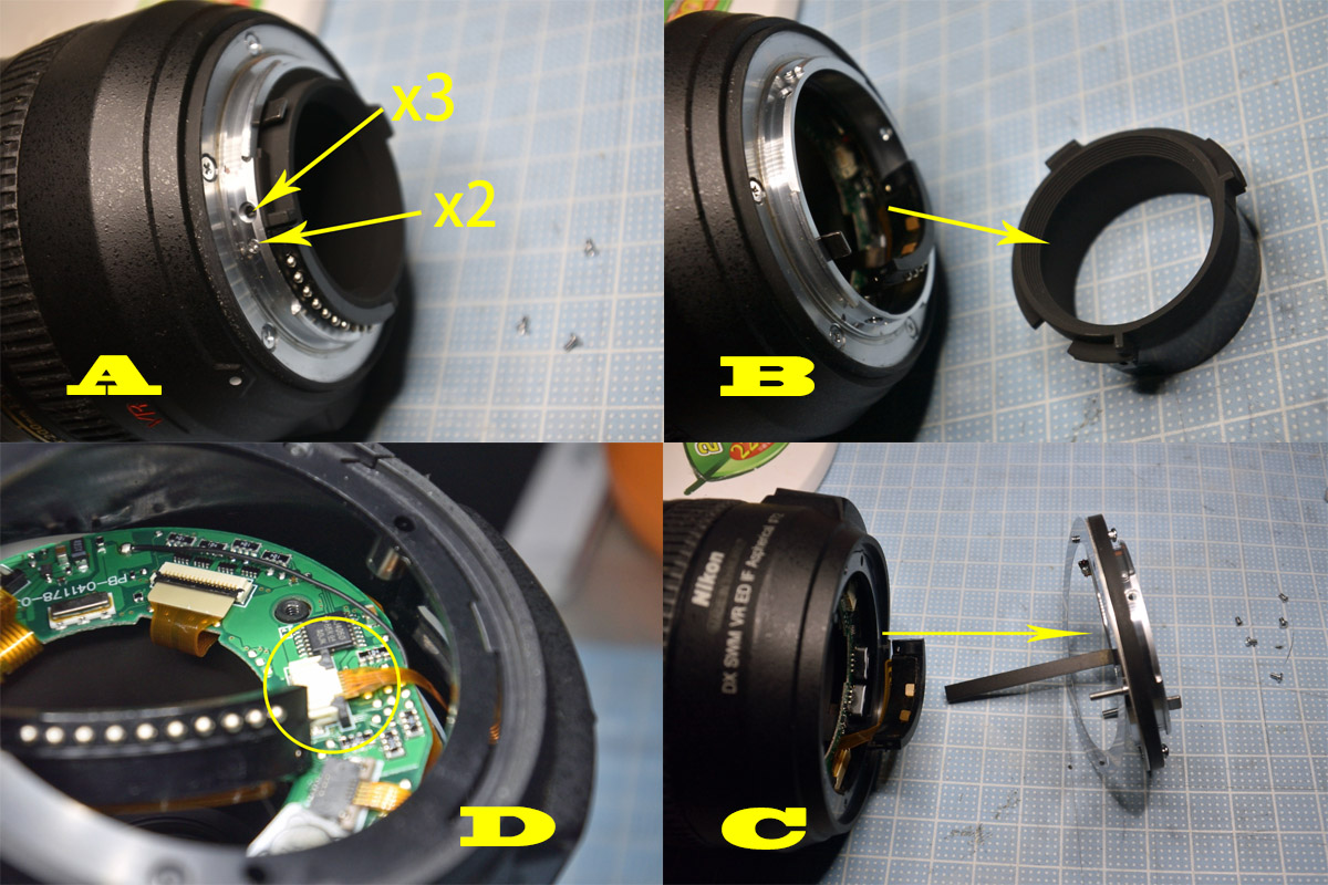 ニコン「AF-S DX VR Zoom-Nikkor 18-200mm f/3.5-5.6G IF-ED」を分解 