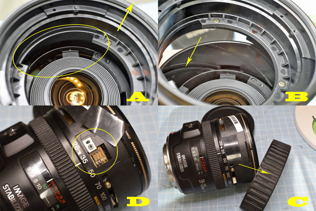 キャノン「EF28-135mm F3.5-5.6 IS USM」分解清掃・作例 | ヨッシーハイム
