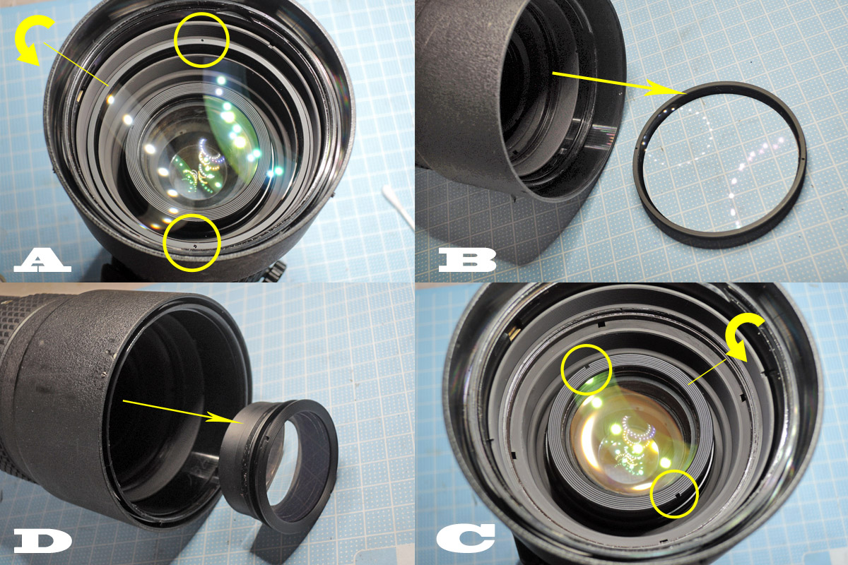 トキナー「AT-X PRO 80-200mm F2.8 F (AT-X 828AF PRO)」ちょっと分解 